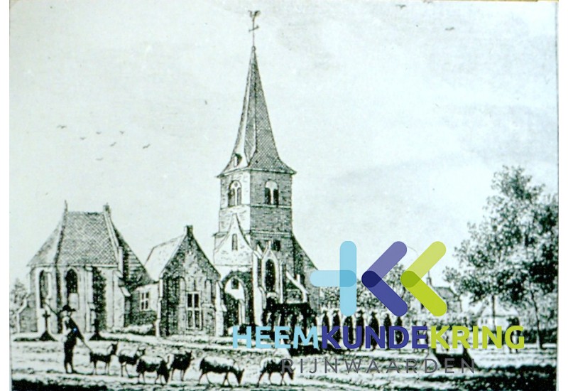 De kerk van Pannerden 1742 Pentekening Jan de Beijer